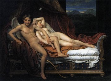 Cupido y Psique Jacques Louis David Pinturas al óleo